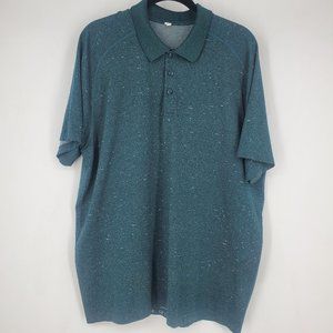 Lululemon Metal Vent Tech Polo Shirt 2.0 Green XXL